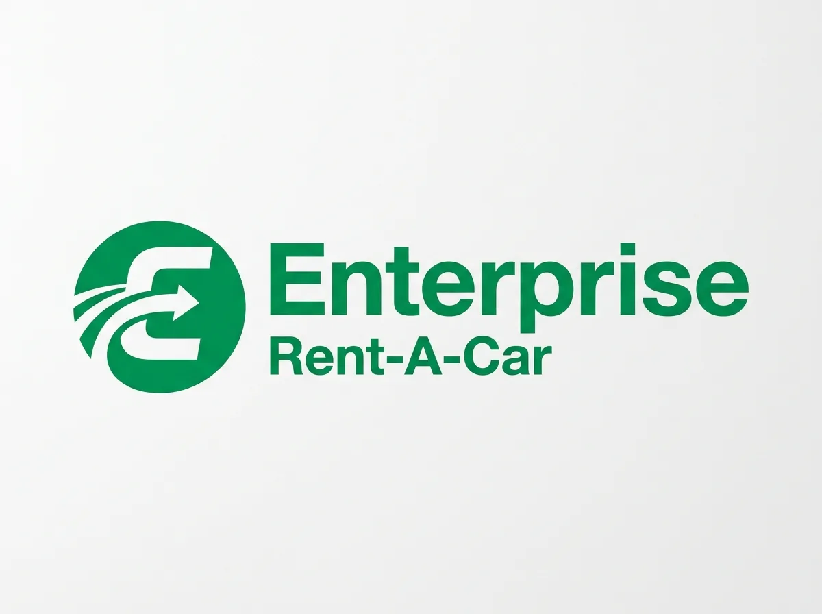 Enterprise Rent-A-Car logo, green and white official brand mark